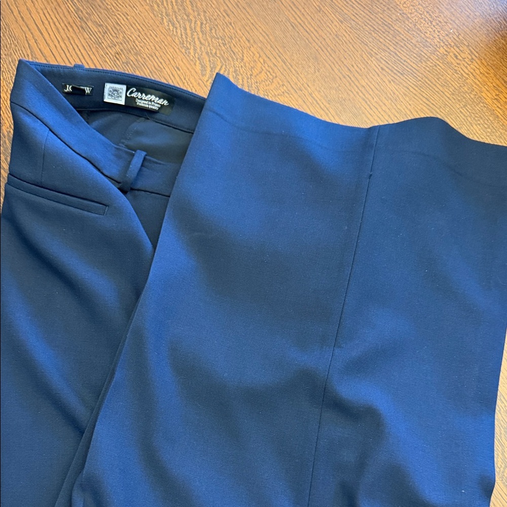 J. Crew women’s  22 Navy wide leg Dress Pants Carreman